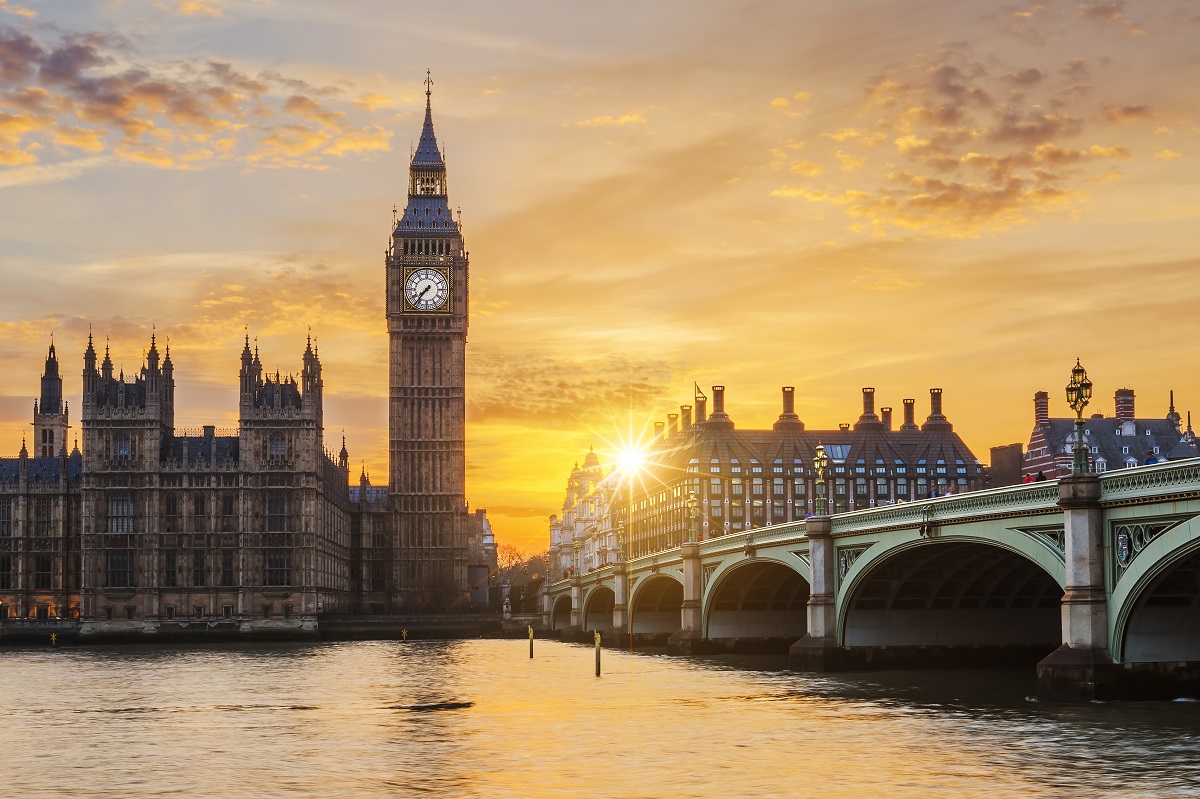 Big Ben and Westminster Bridge at sunset localbusinesslisting.com
